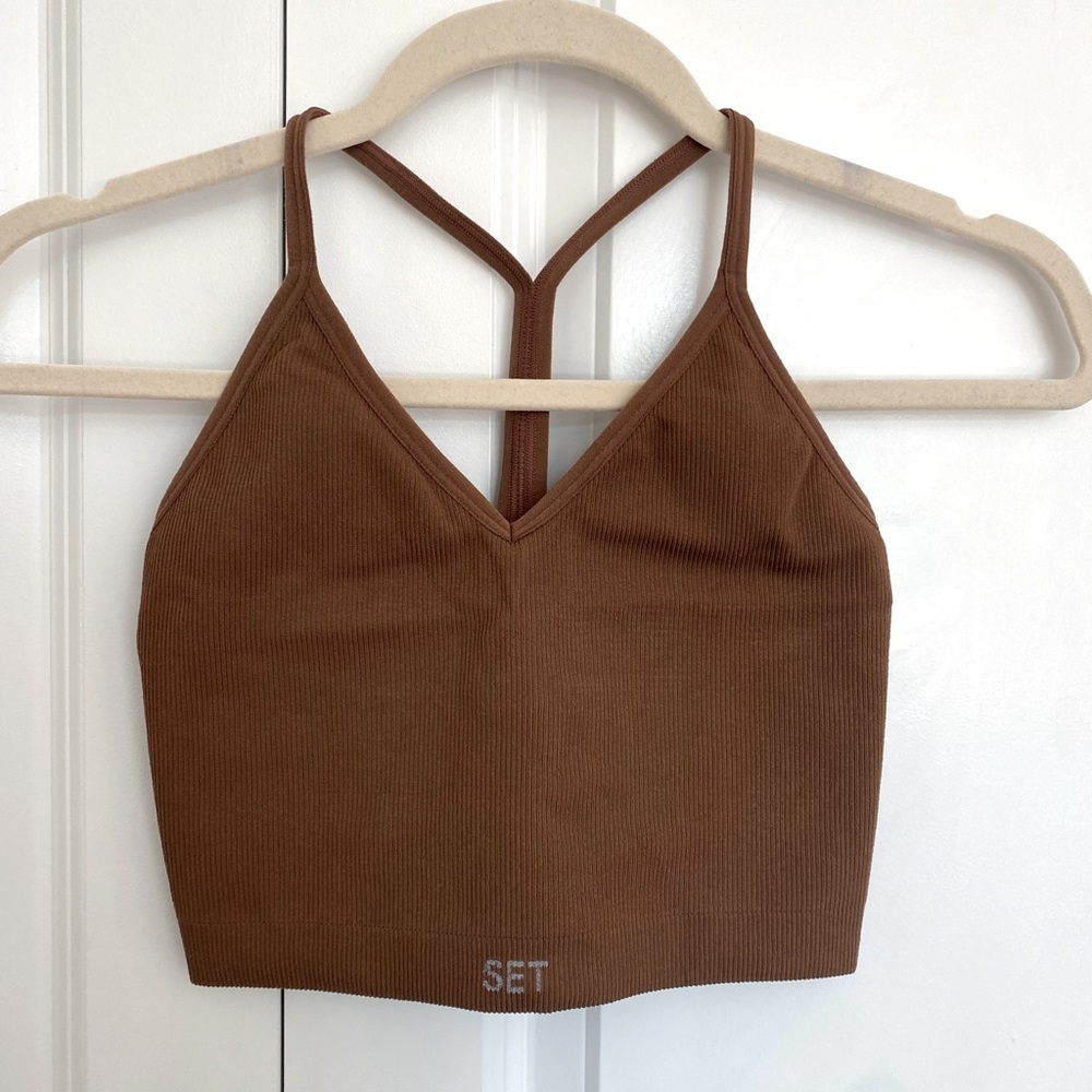 SET Active Sculptflex Ribbed V Mocha Size Medium